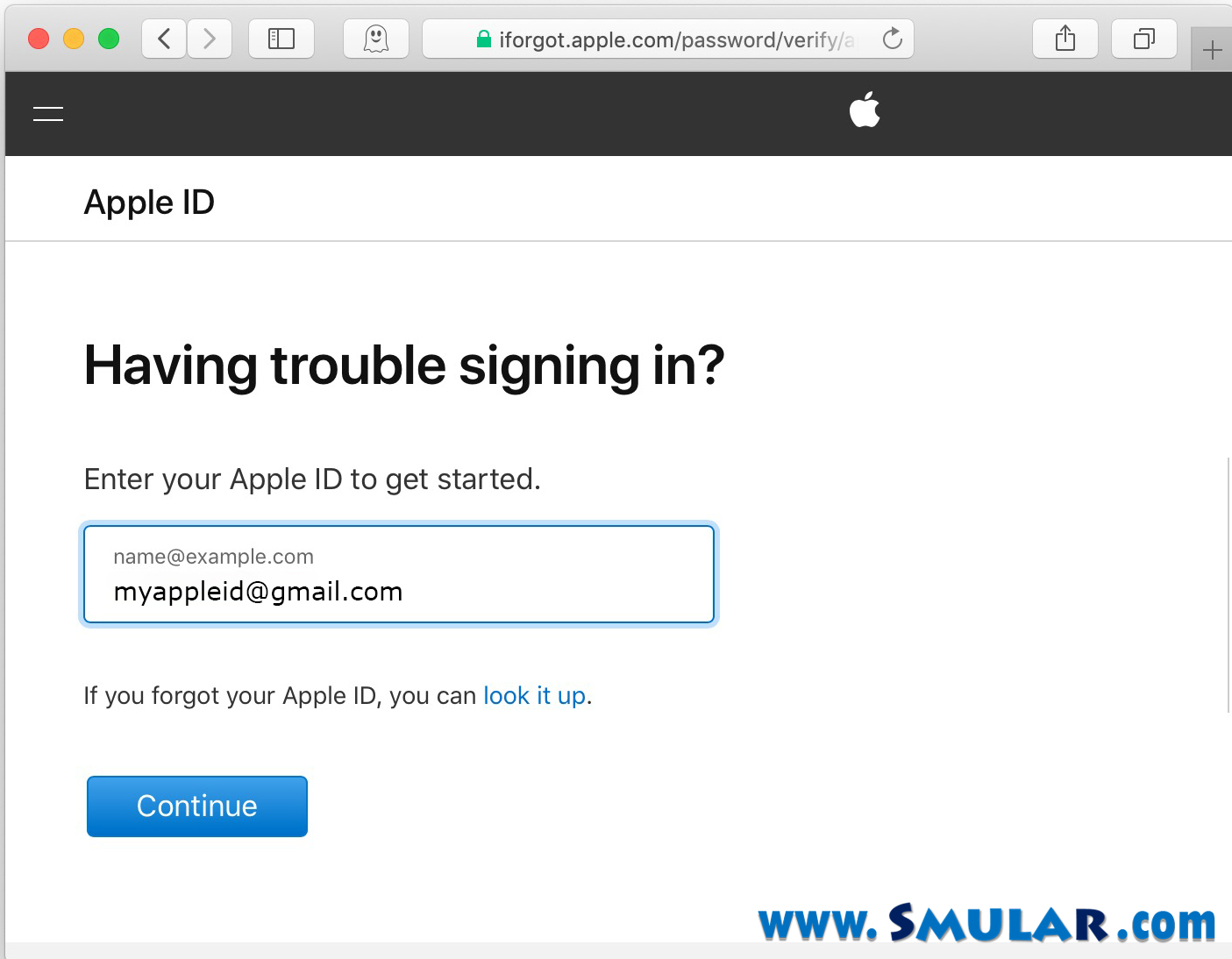 change apple id